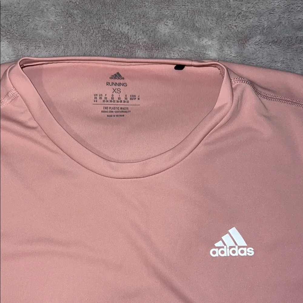 Adidas Pink Athletic T-Shirt - Picture 2 of 2